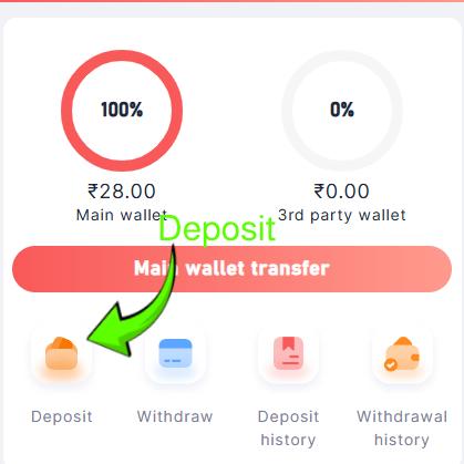 91Club Deposit option